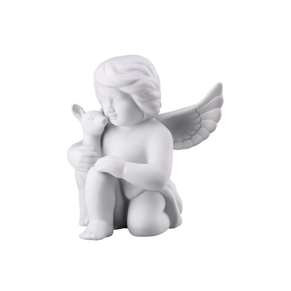 Figurina din portelan, inger cu Bambi, 10 cm, Angels - ROSENTHAL