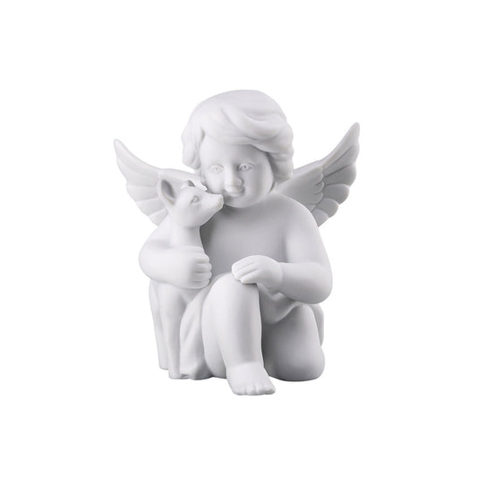 Figurina din portelan, inger cu Bambi, 10 cm, Angels - ROSENTHAL