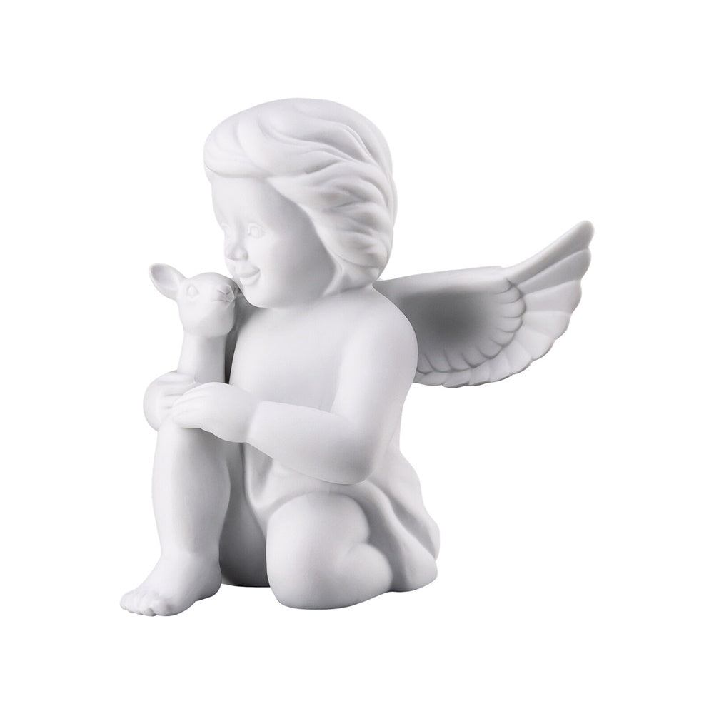 Figurina din portelan, inger cu Bambi, 13.9 cm, Angels - ROSENTHAL