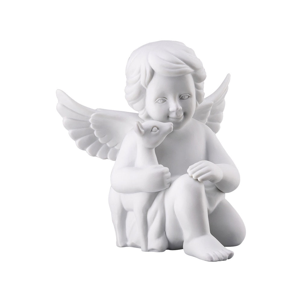 Figurina din portelan, inger cu Bambi, 13.9 cm, Angels - ROSENTHAL