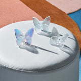 Sculptura din cristal, transparent, Papillon Lucky Butterfly Diamond - BACCARAT