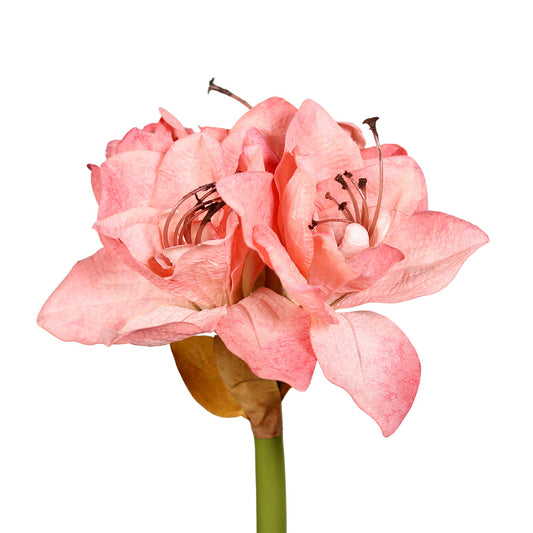 Floare decorativa Amaryllis, roz, 73 cm, SIMONA'S CHRISTMAS