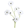 Floare decorativa Anemona, alb, 105 cm - SIMONA'S COLLECTION