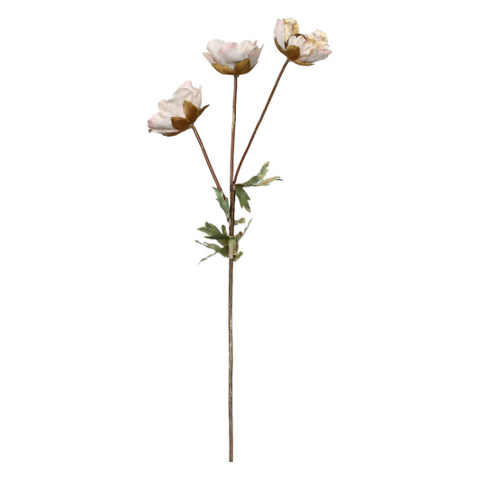 Floare decorativa Anemone, roz, 53 cm, Atonietta - SIMONA'S COLLECTION