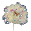 Floare decorativa Bujor, irid/auriu, 36 cm, SIMONA'S CHRISTMAS