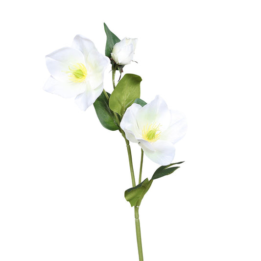 Floare decorativa Christmas Rose, ivoar, 33 cm - SIMONA'S CHRISTMAS