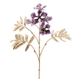 Floare decorativa Delonix, mov-auriu, 83 cm - SIMONA'S Christmas