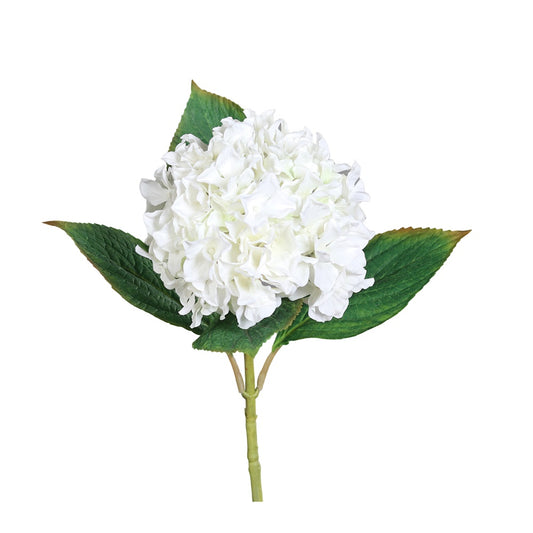 Floare decorativa Hortensia, alb, 68 cm - SIMONA'S COLLECTION