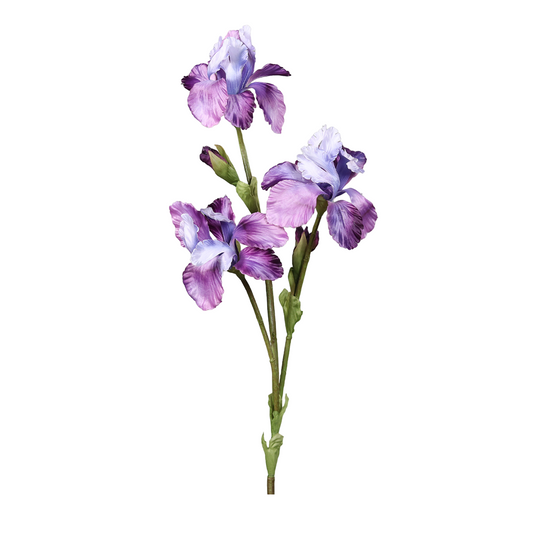 Floare decorativa Iris, mov, 80 cm - SIMONA'S COLLECTION