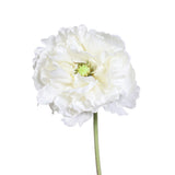 Floare decorativa Mac Papaver, alb, 72 cm - SIMONA'S COLLECTION