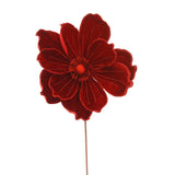 Floare decorativa Magnolia, bordeau - SIMONA'S CHRISTMAS