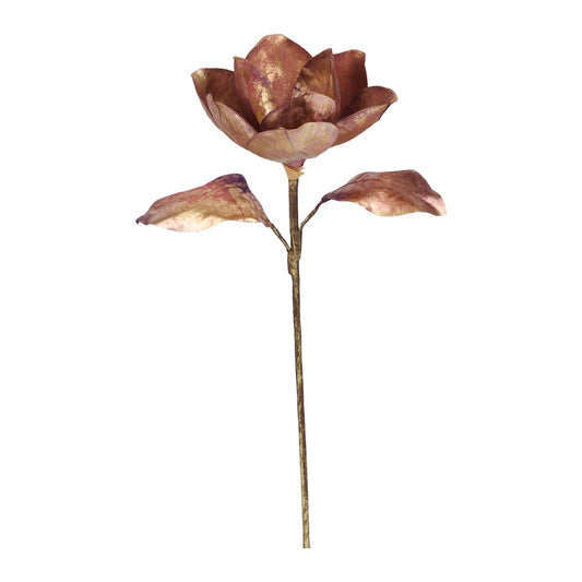 Floare decorativa Magnolia, fucsia, 58 cm, Atonietta - SIMONA'S COLLECTION
