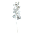 Floare decorativa Orhidee inzapezita, alb, 79 cm - SIMONA'S CHRISTMAS