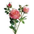 Floare decorativa Trandafir Eden, roz, 60 cm - SIMONA'S COLLECTION