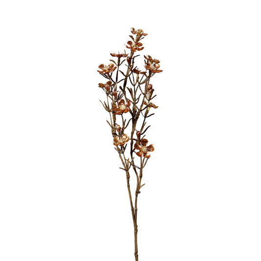 Floare decorativa Wax, cupru, 50 cm - SIMONA'S CHRISTMAS
