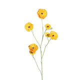 Floare decorativa Zinnia, galben, 105 cm - SIMONA'S COLLECTION