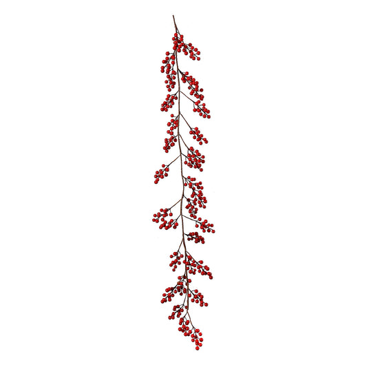 Ghirlanda Berries Seoc, rosu, 150 cm - SIMONA'S CHRISTMAS