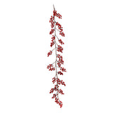 Ghirlanda Berries Seoc, rosu, 150 cm - SIMONA'S CHRISTMAS