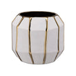 Ghiveci din ceramica, alb, 15 cm, Kintsugi - SIMONA'S COLLECTION