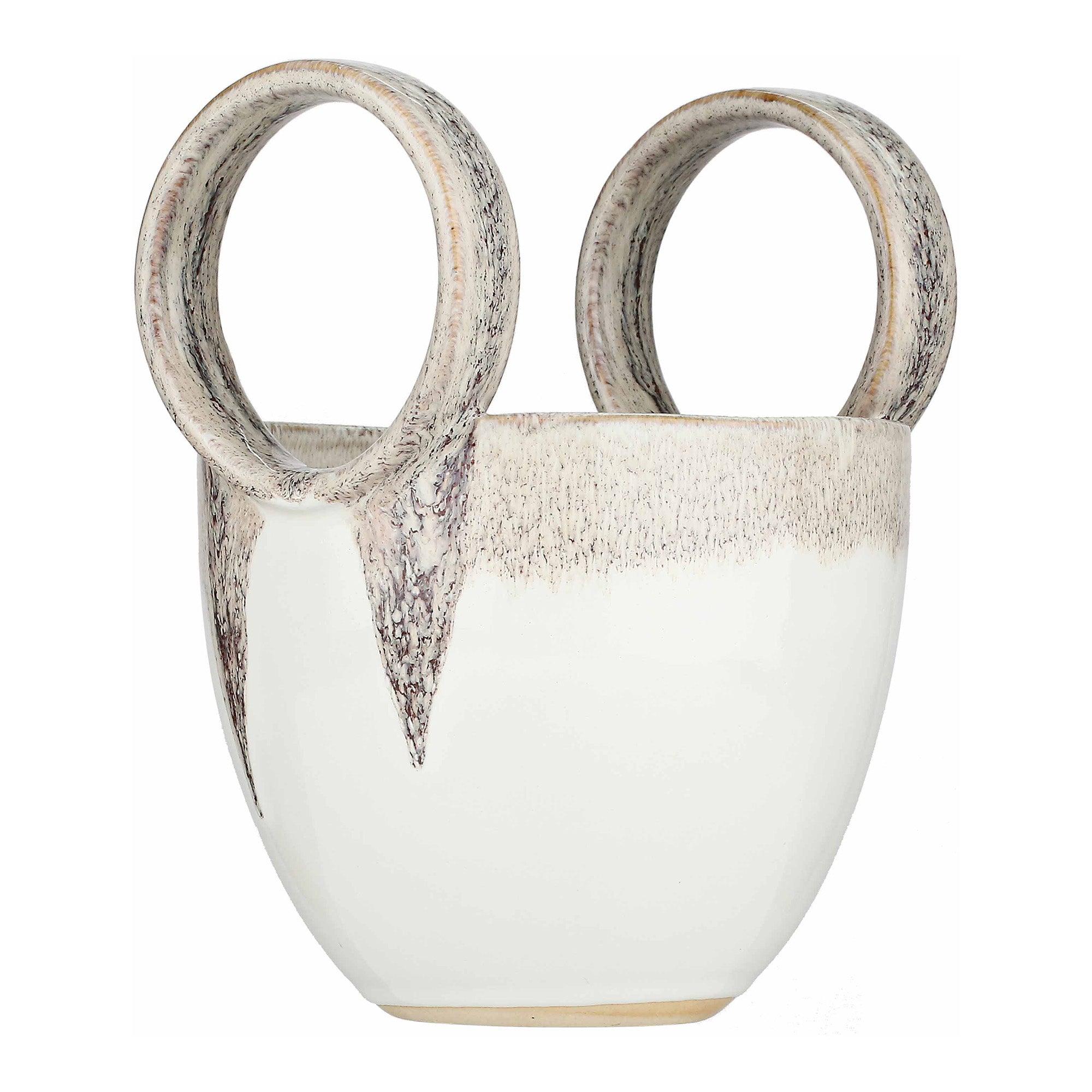 Ghiveci din ceramica, bej, 23.5 cm, Reagisco - SIMONA'S COLLECTION
