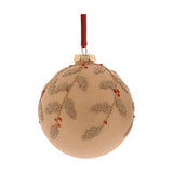Glob decorativ Achara, auriu/rosu, 10 cm - SIMONA'S CHRISTMAS