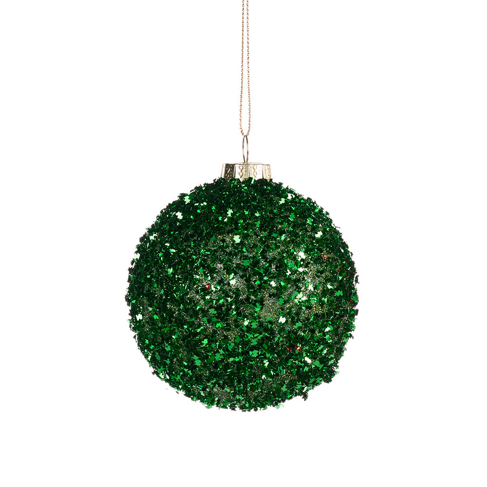 Glob decorativ Aina, rosu/verde, 8 cm, SIMONA'S CHRISTMAS