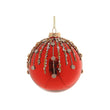 Glob decorativ Ally, rosu/auriu, 12 cm - SIMONA'S CHRISTMAS