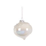 Glob decorativ Anila Pearl, alb, 8 cm - SIMONA'S CHRISTMAS