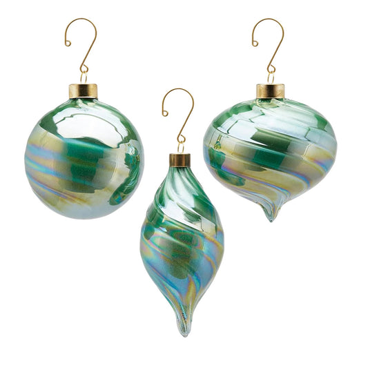 Glob decorativ Anthel, verde - 9/10/6 cm, SIMONA's Christmas