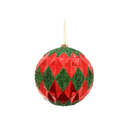Glob decorativ Anxo, rosu/verde, 20 cm - SIMONA'S CHRISTMAS