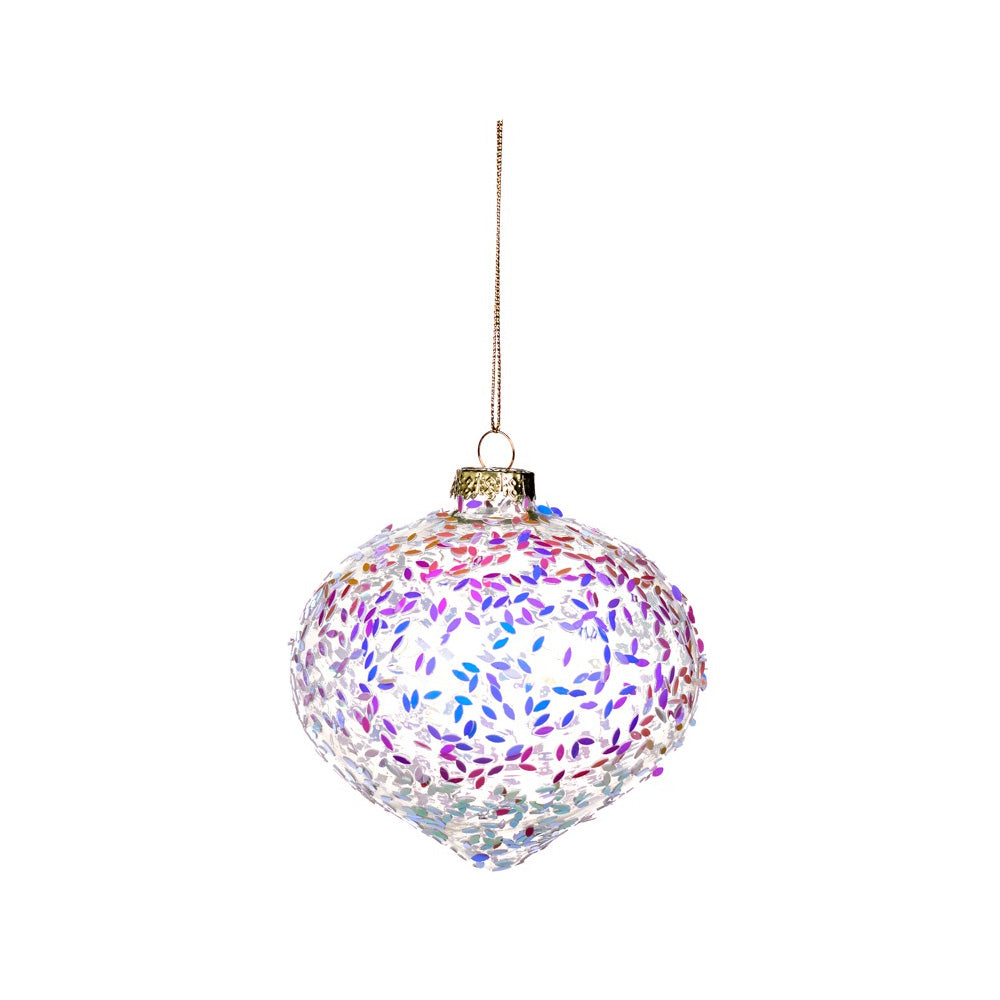 Glob decorativ Athol, roz irizat, 10 cm - SIMONA'S CHRISTMAS