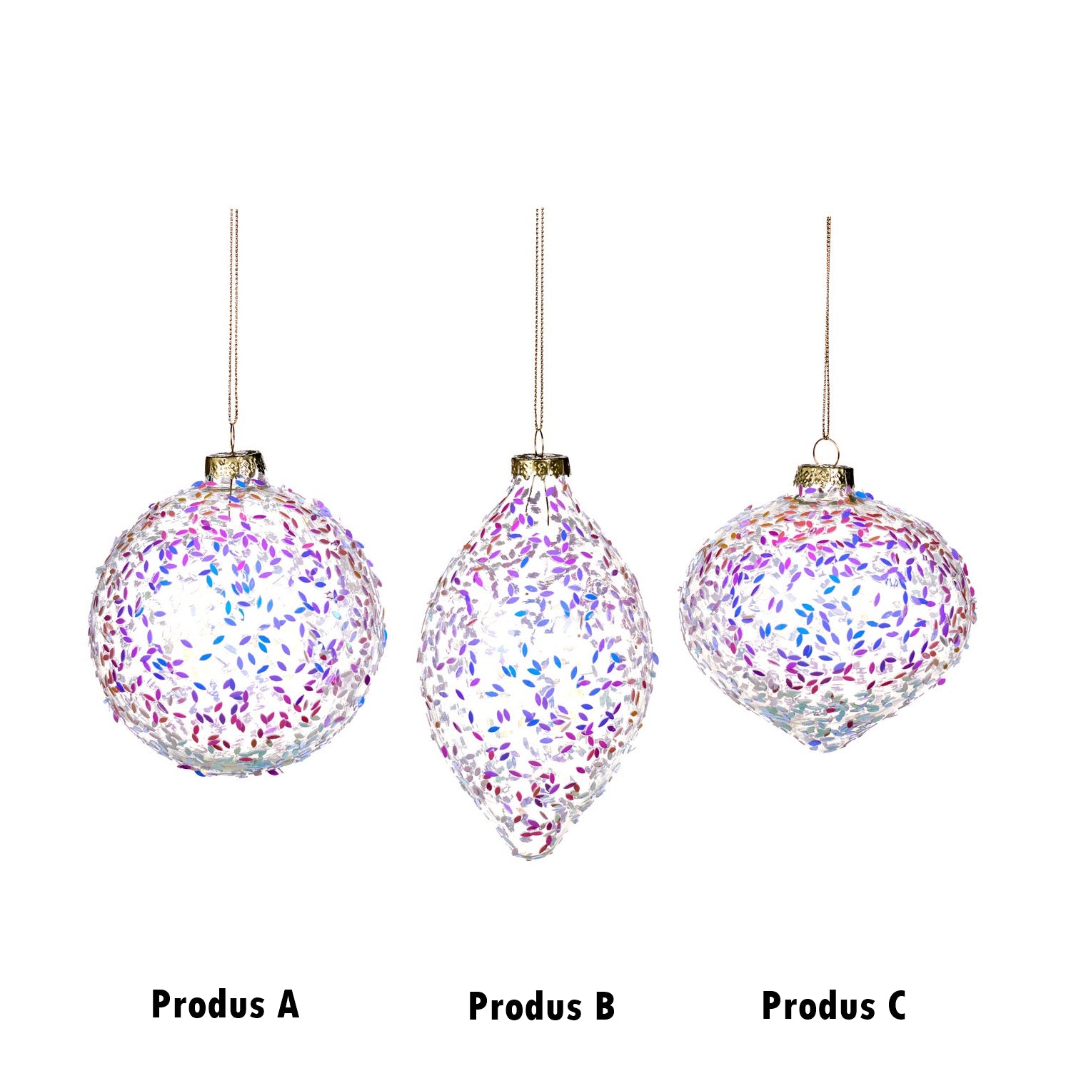 Glob decorativ Athol, roz irizat, 10 cm - SIMONA'S CHRISTMAS