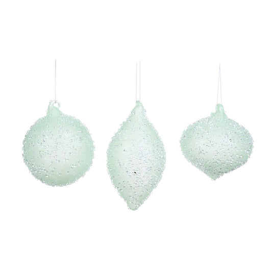 Glob decorativ Aynsley, menta, 10 cm - SIMONA'S CHRISTMAS
