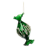 Glob decorativ Bonbon, rosu/verde/auriu, 12 cm - SIMONA'S CHRISTMAS