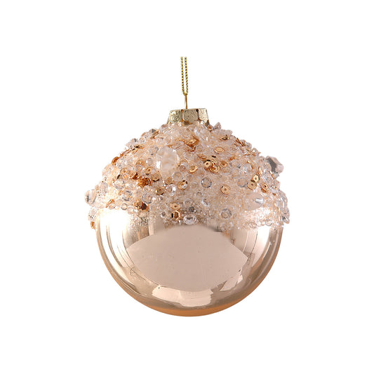 Glob decorativ Bonniebel, sampanie, 12 cm - SIMONA'S CHRISTMAS