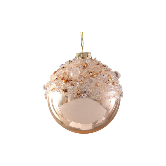 Glob decorativ Bonniebel, sampanie, 8 cm - SIMONA'S CHRISTMAS