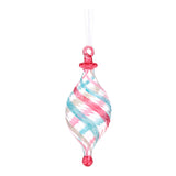 Glob decorativ Carnival, roz/bleu, 17 cm - SIMONA'S CHRISTMAS