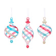 Glob decorativ Carnival, roz/bleu, 17 cm - SIMONA'S CHRISTMAS