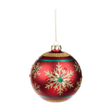 Glob decorativ Charlie Jewel, rosu/verde, 12 cm - SIMONA'S CHRISTMAS