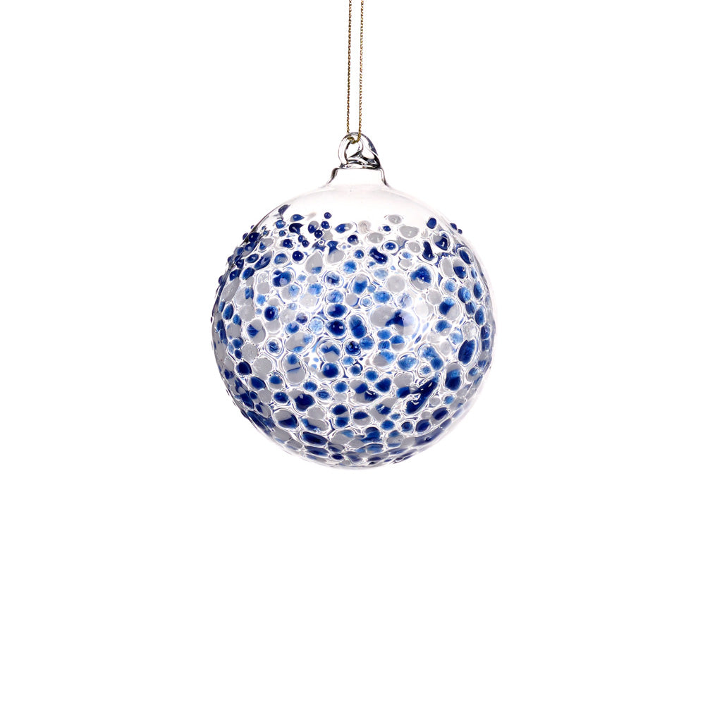 Glob decorativ Clifford, albastru, 8 cm, SIMONA'S CHRISTMAS