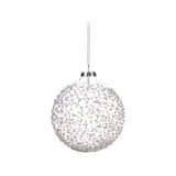 Glob decorativ Crush, alb/transparent, 10 cm - SIMONA'S CHRISTMAS