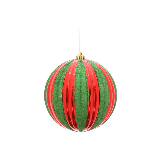 Glob decorativ Dalis, rosu/verde, 20 cm - SIMONA'S CHRISTMAS