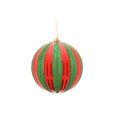 Glob decorativ Dalis, rosu/verde, 20 cm - SIMONA'S CHRISTMAS