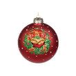 Glob decorativ Diarmad, rosu/verde, 12 cm - SIMONA'S CHRISTMAS