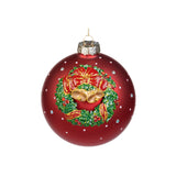Glob decorativ Diarmad, rosu/verde, 12 cm - SIMONA'S CHRISTMAS