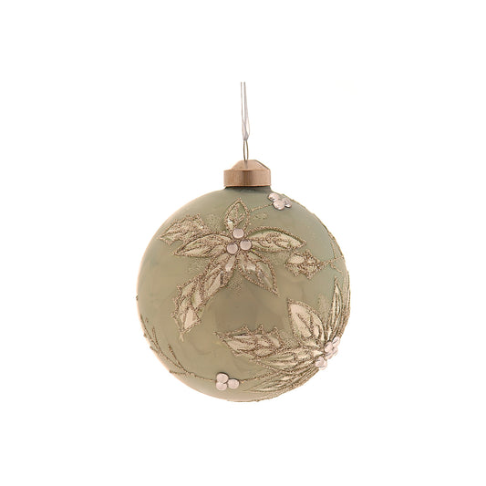 Glob decorativ Ealasaid, verde, 10 cm - SIMONA'S CHRISTMAS