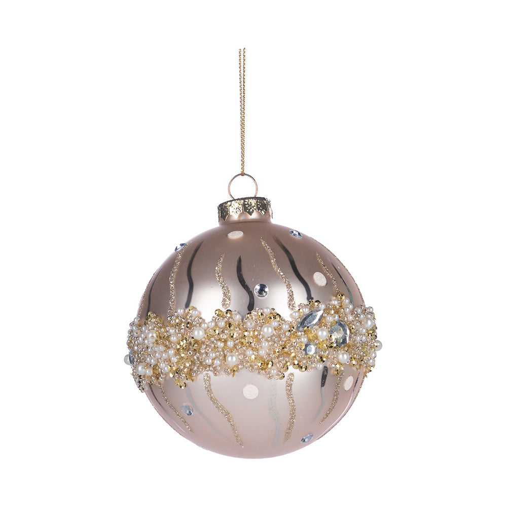 Glob decorativ Eilish, roz/bleu, 13 cm - SIMONA'S CHRISTMAS