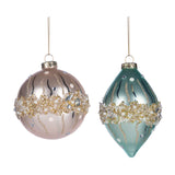 Glob decorativ Eilish, roz/bleu, 13 cm - SIMONA'S CHRISTMAS