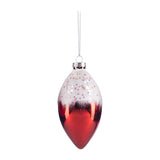 Glob decorativ Eldea, rosu/alb, 8 cm - SIMONA'S CHRISTMAS