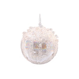 Glob decorativ Elspeth, alb, 10 cm - SIMONA'S CHRISTMAS